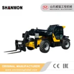 Shanmon 3511J telescopic handler, left front view