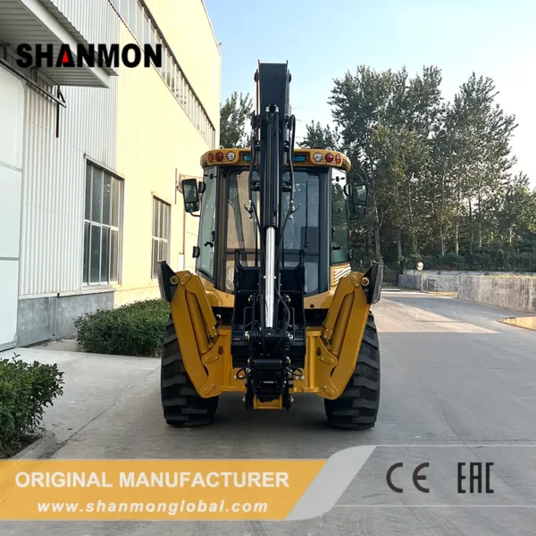 Shanmon 388T Baggerlader, Heckansicht